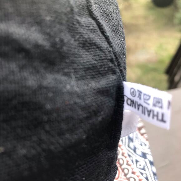 Thailand Cotton Red Blue Patterned Bucket Hat Women's Size Large - Picture 5 of 6